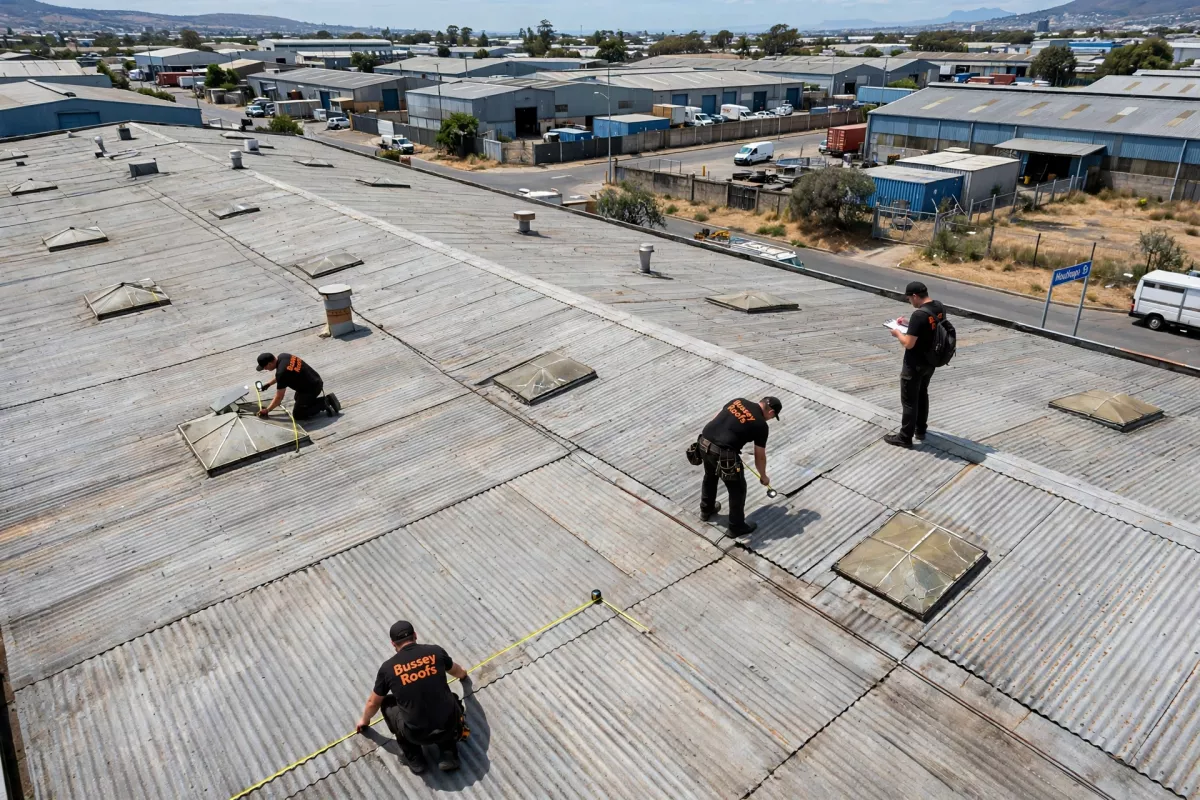 industrial roof before