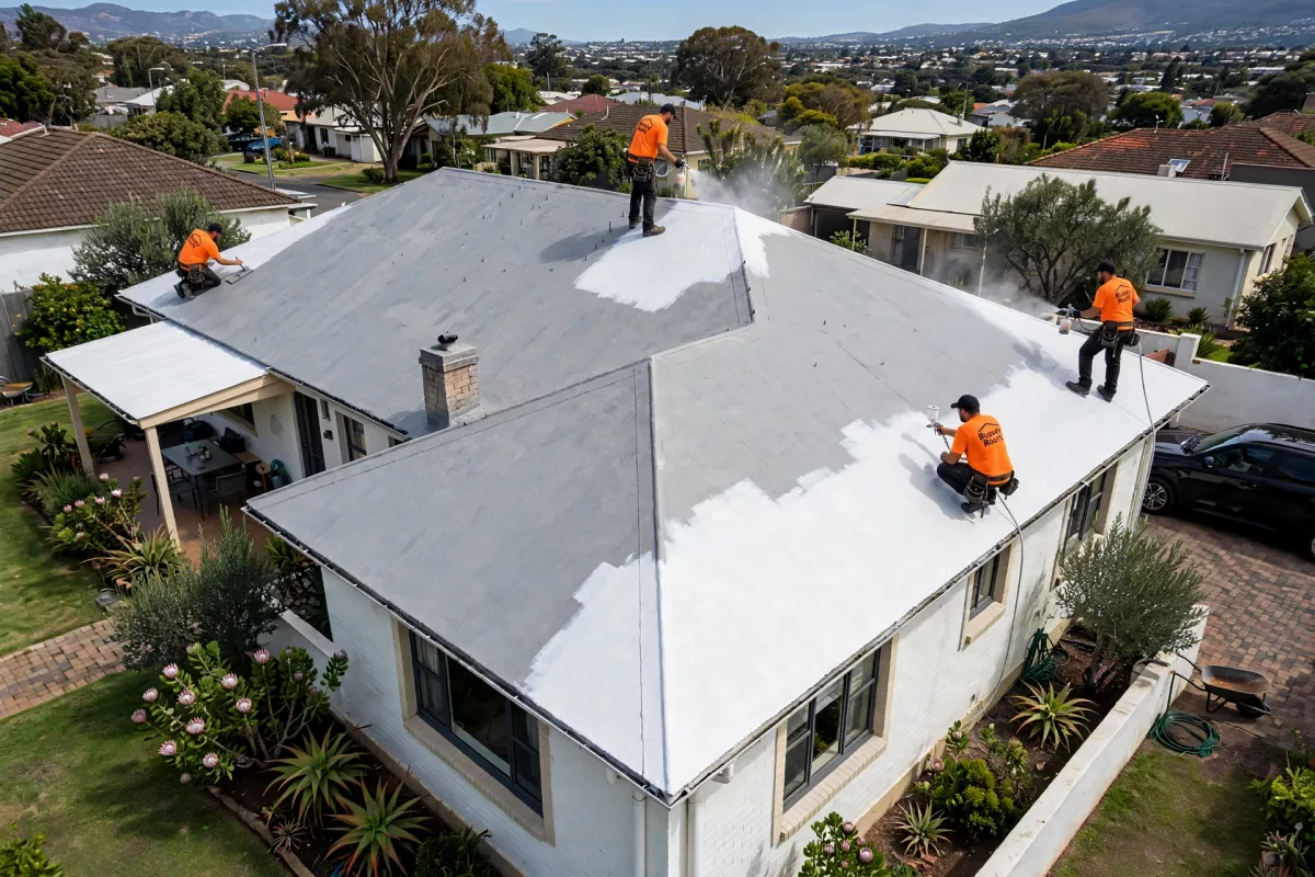 waterproofed roof after